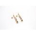 Kundan Jadau Polki Necklace Earrings Set Yellow Gold Rhodium Plated Wedding Jewelry Zircon Handmade Enamel Meena D606 